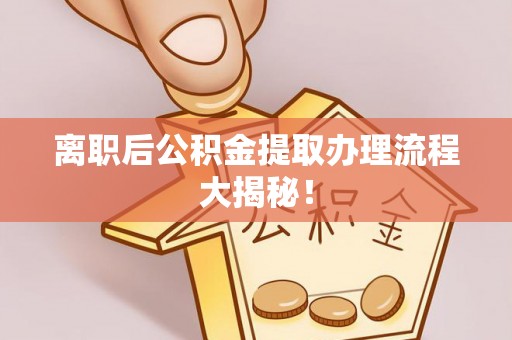 廊坊离职后公积金提取办理流程大揭秘！